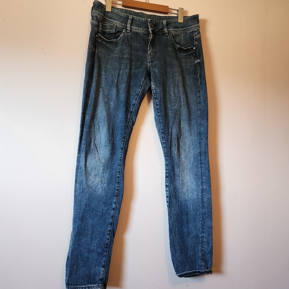 ​G-Star RAW Lynn Mid Skinny Jeans Size 30x32 Medium Blue Stretch